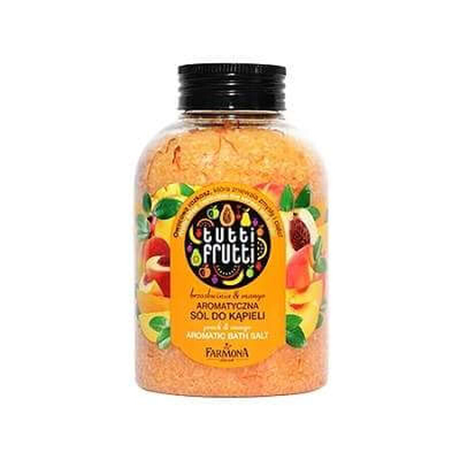 Sare de baie cu aromă de piersici și mango, 600 g, Farmona