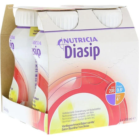 Nutricia Diasip Speciaal Voedingssupplement 4 x 50ml Vanille