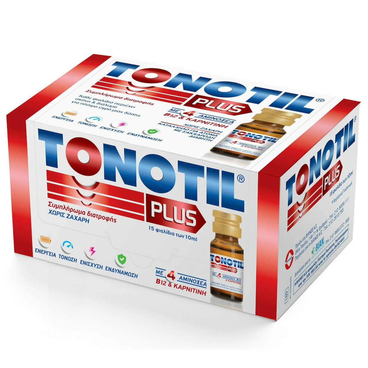 Tonotil Plus 15 Stück x 10ml Multivitamin für Energie