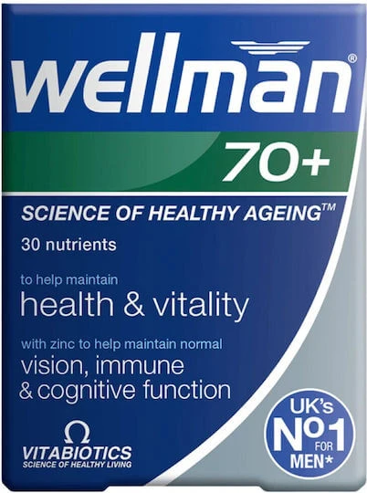 Vitabiotics Wellman Wellman 70+ Spezial-Nahrungsergänzungsmittel 30 Tabs