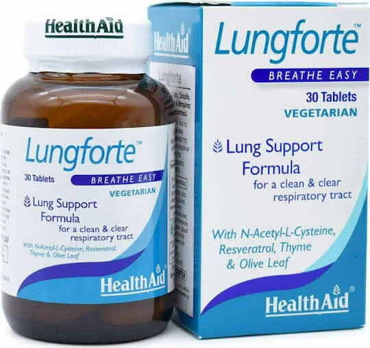 Gesundheitshilfe Lungforte Breathe Easy Spezial-Nahrungsergänzungsmittel 30 Tabs