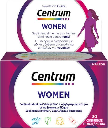 Centrum Women Multivitamin speziell für Frauen zur Stärkung von Energie und Immunsystem 30 Tabletten