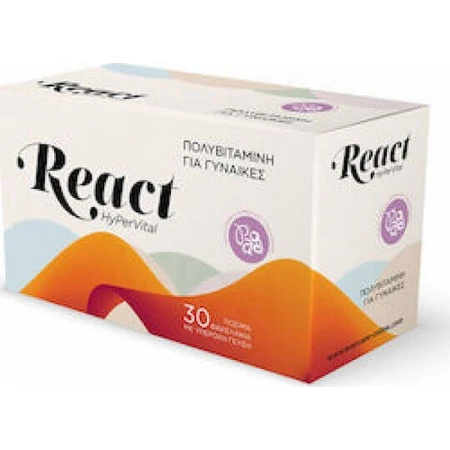 Evercare React React HyPerVital Multivitamin for Energy, Immune & Nervous System Strengthening 30 sobres