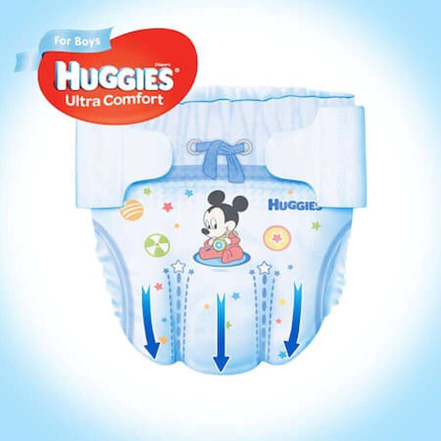 Scutece Boy Ultra Comfort  Nr. 4, 8 -14 Kg, 100  bucăți, Huggies