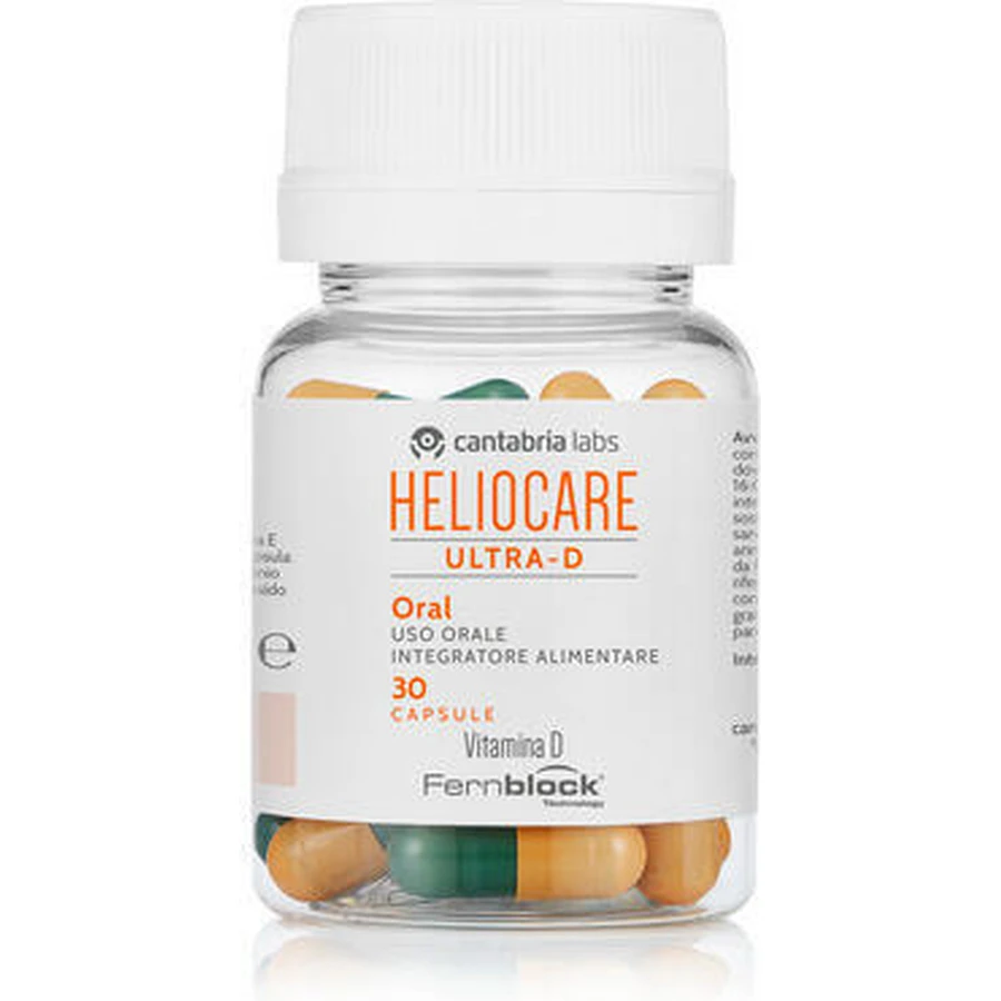 Heliocare Ultra-D Multivitamine voor een gezonde huid, botten en antioxidanten 30 capsules