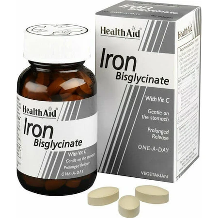 Health Aid Iron Bisglycinate 30mg 30 Tablets