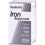 Health Aid Iron Bisglycinate 30mg 30 Tablets