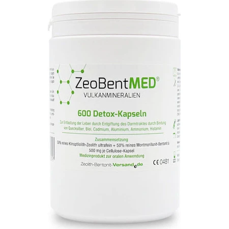 Zeolith-Bentonite-Versand Zeobent Med 600 x 1 capsule