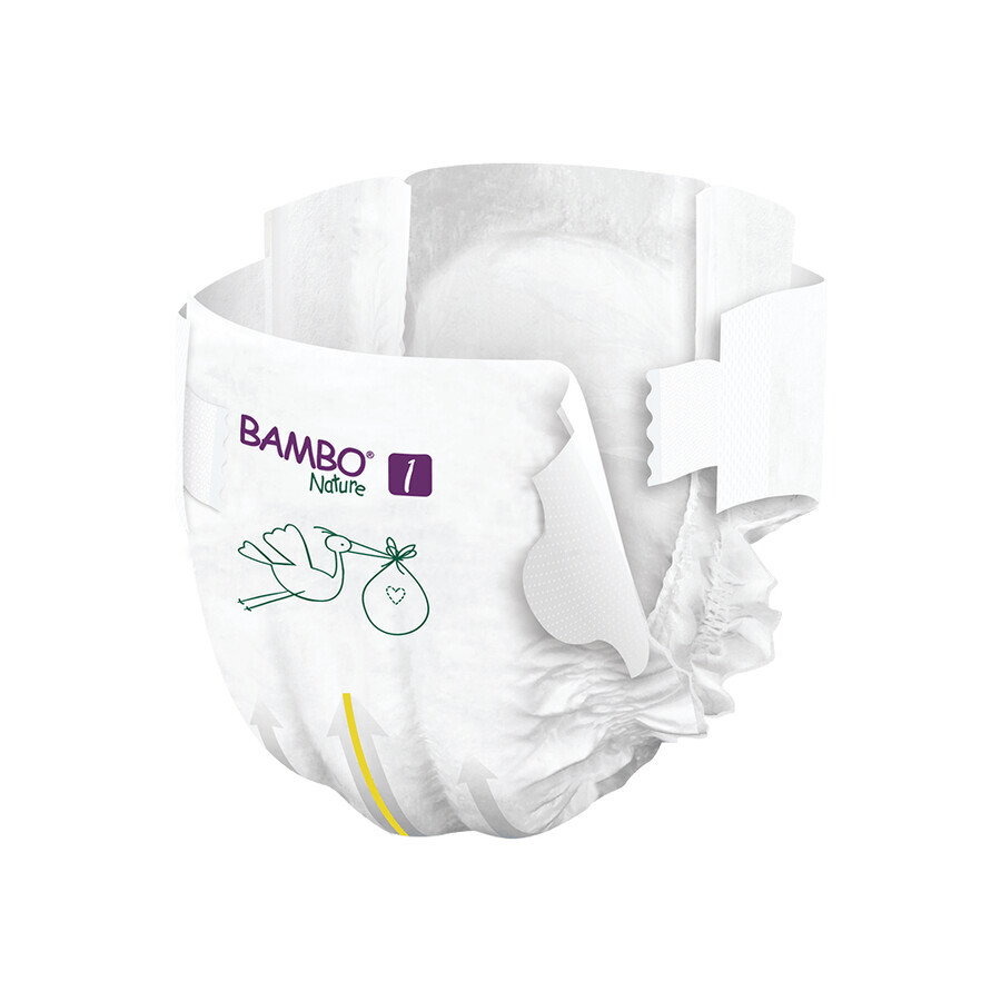 Nappies No. 1, 2- 4 kg, 22 pieces, Bambo Nature