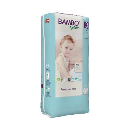 Nappies No. 3, 4- 8 kg, 52 pieces, Bambo Nature