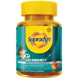 Supradyn Kids Immunity Multivitamin Immunsystem Stärkungsmittel 800iu 40mg Erdbeere, Orange & Papaya 60 Geleebonbons