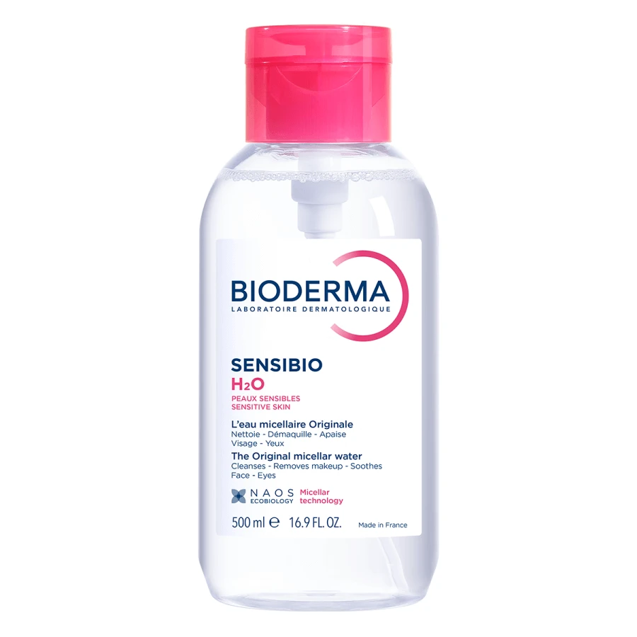 Bioderma Sensibio H2O, mizellares Wasser, empfindliche Haut, mit Spender, 500 ml