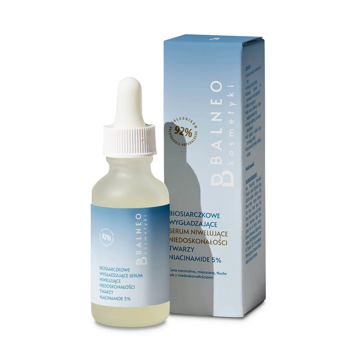 Balneokosmetics, Biosulfid glättendes Gesichtsserum, Niacinamid 5%, 30 ml