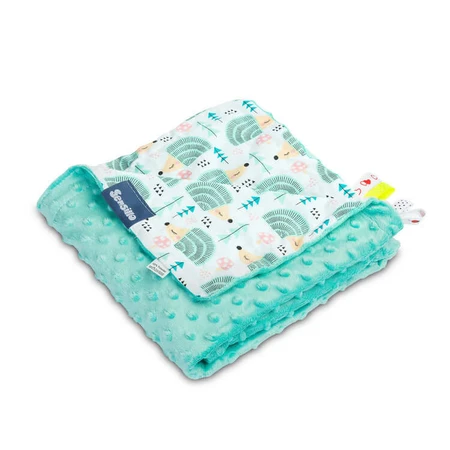 Coperta di viscosa - Ricci Menta 75X100