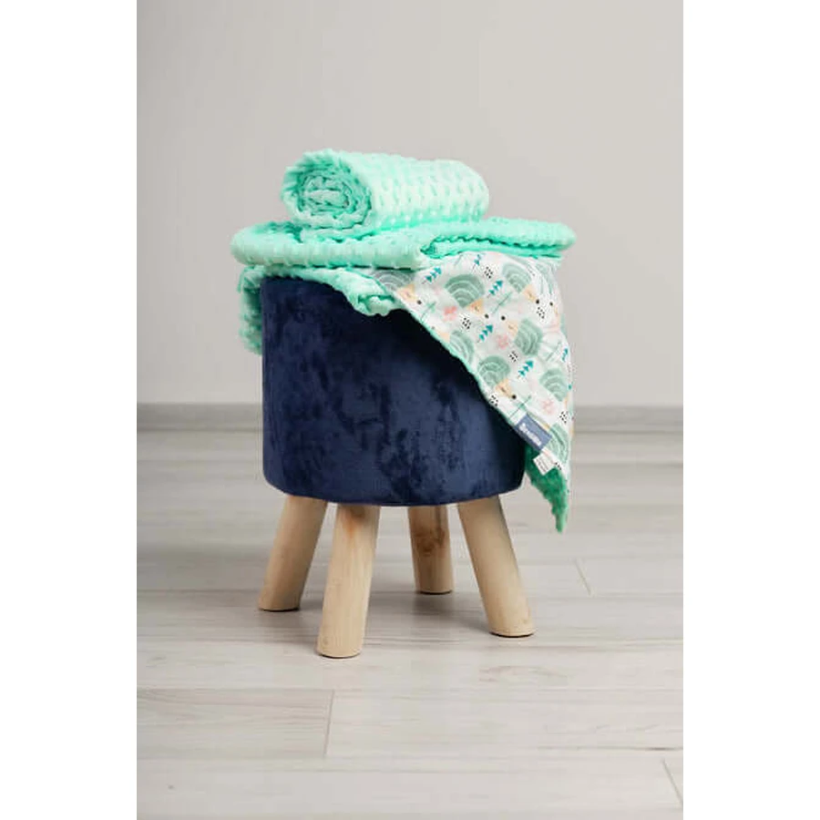 Coperta di viscosa - Ricci Menta 75X100