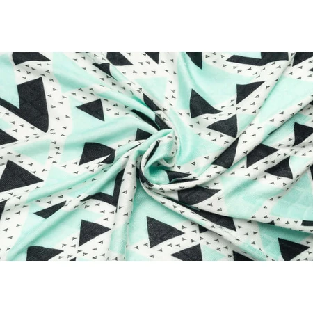 Bamboo Diaper Green Triangle 75X75