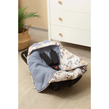 Muslin Diaper 90X90Cm Dragons Jeans For Car Seat 0-13Kg