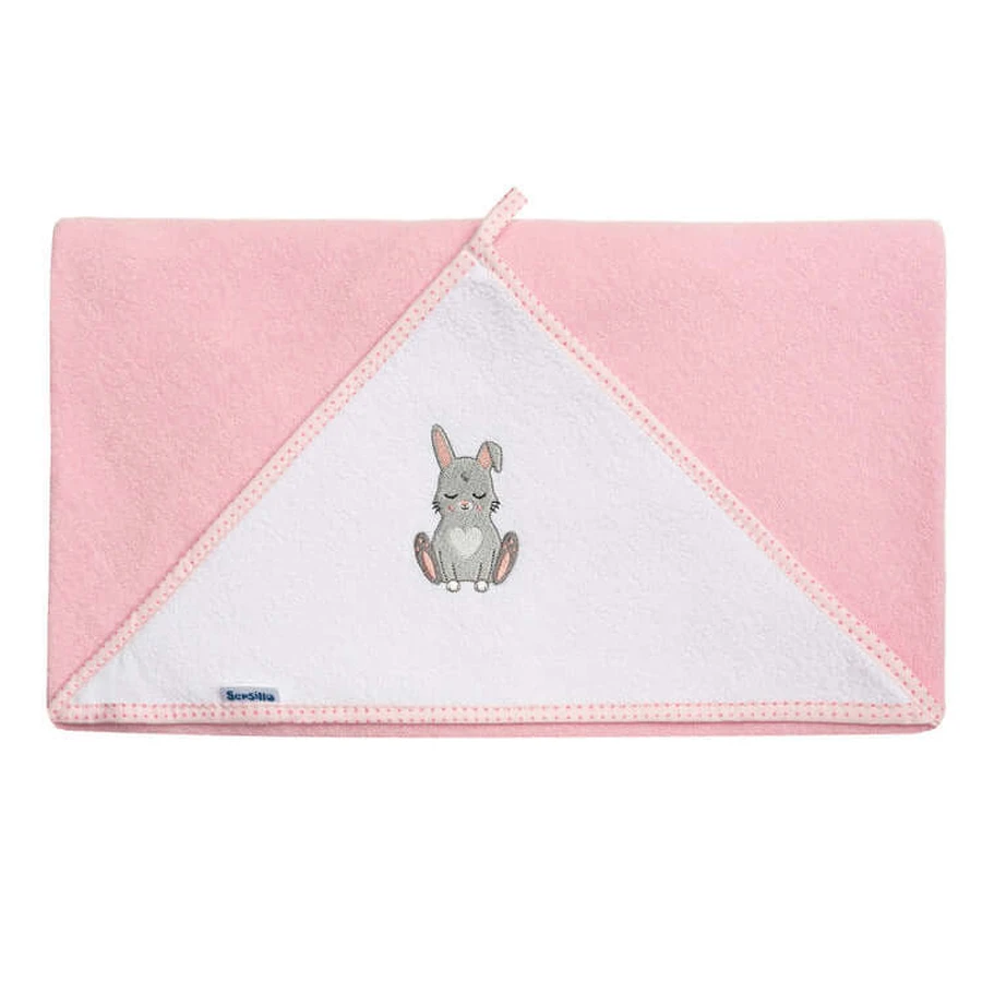 Asciugamano da bagno 100X100 Rosa Coniglietto