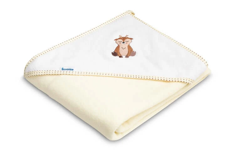 Badetücher 100X100 Beige Hirsche