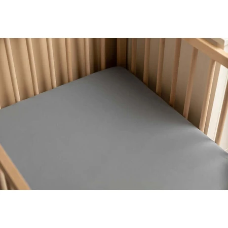 Cearșaf de bumbac cu Jersey Elastic Deluxe Gri 60X120 Sensillo
