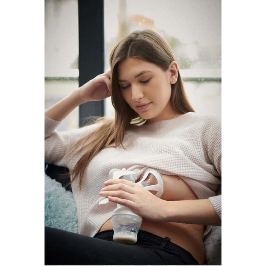 Pompă manuală de alăptare Flexzone + 6 tampoane Vital Baby Count