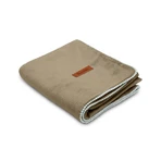Couverture en velours - Beige 75X100