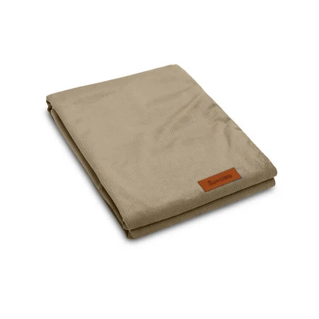 Couverture en velours - Beige 75X100