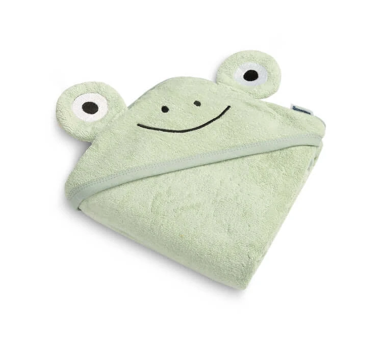 Badetuch Frosch 90X90 Grün