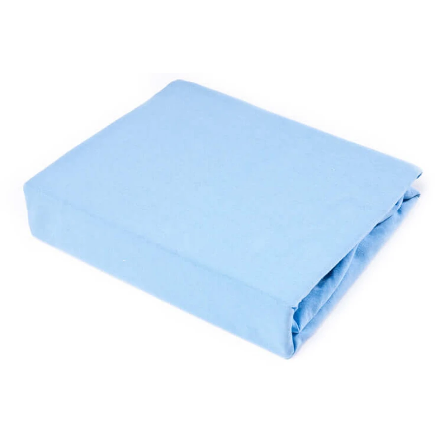 Prześcieradło bawełniane z gumką Jersey Blue 120X60 Sensillo: ceny i cechy