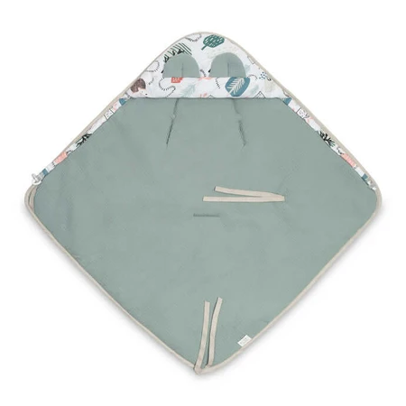 Pañal Muselina 90X90Cm Erizo Para Silla Coche 0-13Kg