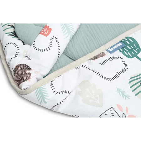 Pañal Muselina 90X90Cm Erizo Para Silla Coche 0-13Kg
