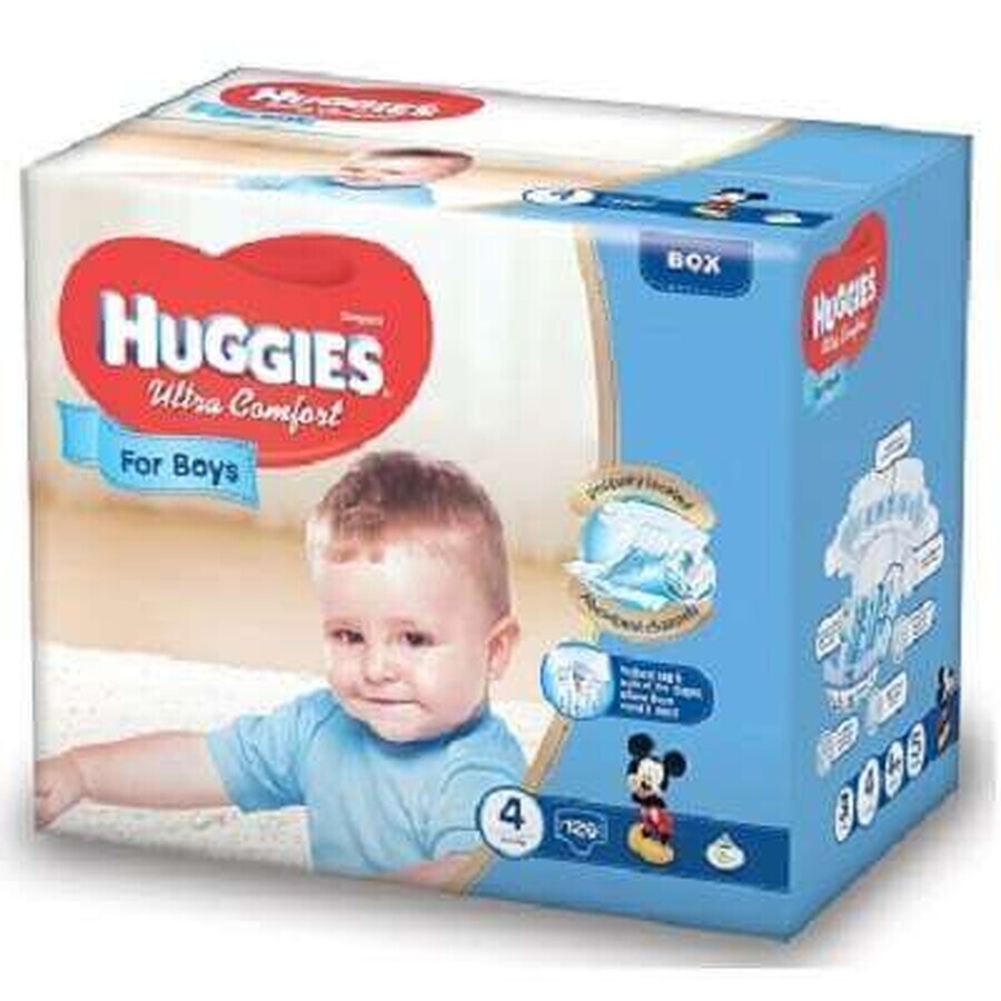 Scutece UC Box 4 Boy, 8 -14 Kg, 126 buc, Huggies