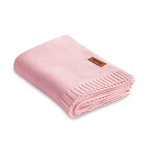 Couverture en bambou et coton rose 100X80