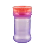 Ceașcă fără vărsare cu margine moale din silicon pentru sorbit 360° Purple Vital Baby