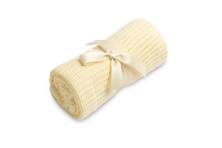 Decke 100% Baumwolle Moli Elfenbein Sensillo