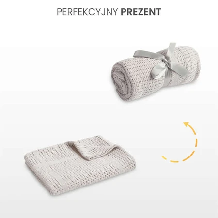 Pătură 100% bumbac Moli Ivory Sensillo
