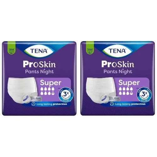 TENA ProSkin Nachtwindeln, Super L, 2 x 30 Stück