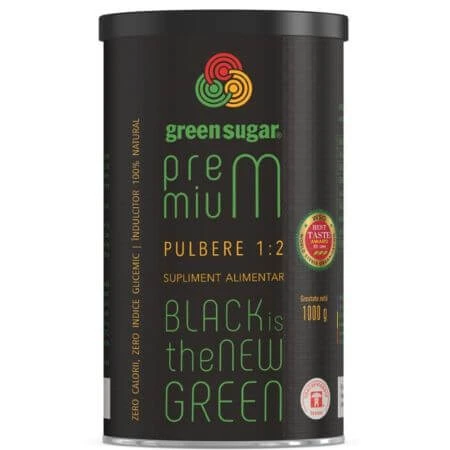 Zuckerpulver Grüner Zucker Premium, 1:2, 1000 g, Remedia Laboratories