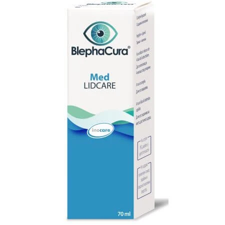 Ophthalmologische Lösung für die tägliche Hygiene BlephaCura Lidcare, 70 ml, Inocare Pharm