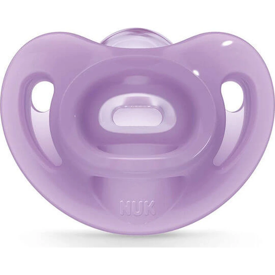 Nuk Sensitive Suzeta ortodontică Silicon cu husă Mangekyu pentru 0-6 luni