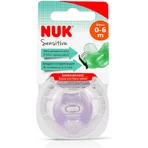 Nuk Sensitive Suzeta ortodontică Silicon cu husă Mangekyu pentru 0-6 luni