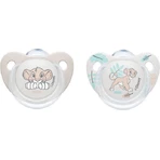 Nuk Chupetes de Silicona Rey León - Gris para 6-18 meses 2pcs