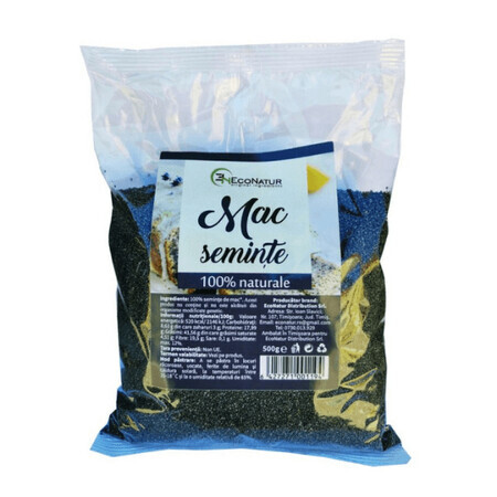 Seminte de Mac, 500g, EcoNatur