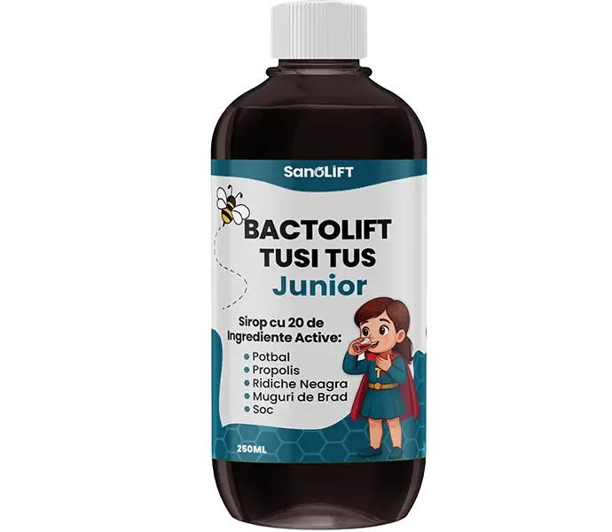 BactoLift Tusi Tus Junior - 100% natürlicher trockener und produktiver Hustensirup