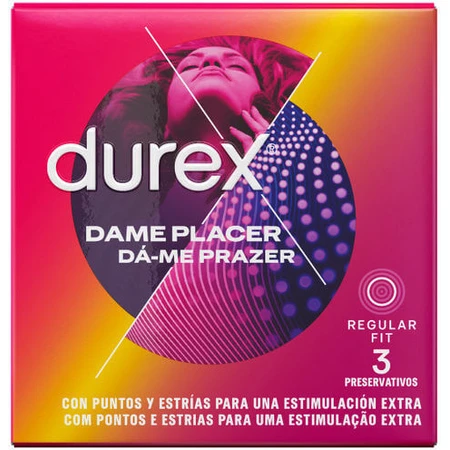 Durex Prezervative Music Give Me Pleasure Cu nervuri 3buc