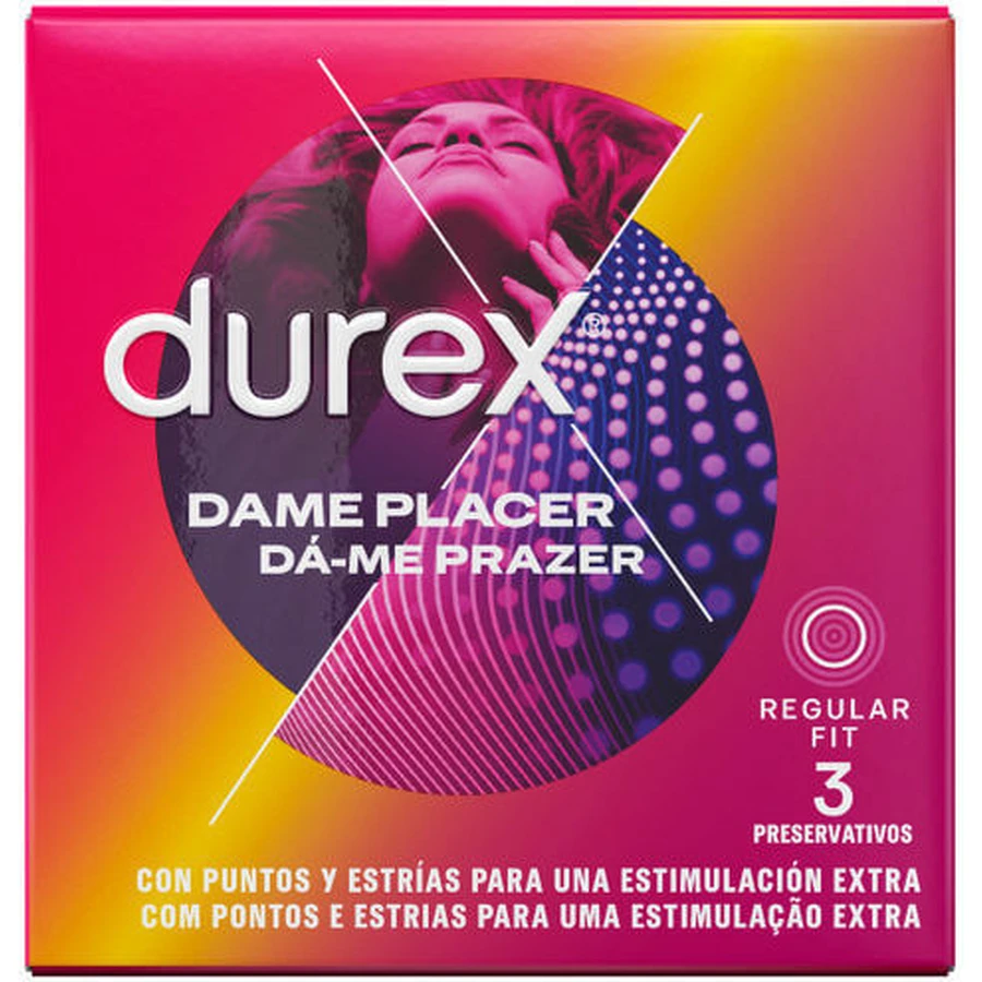 Durex Prezervative Music Give Me Pleasure Cu nervuri 3buc