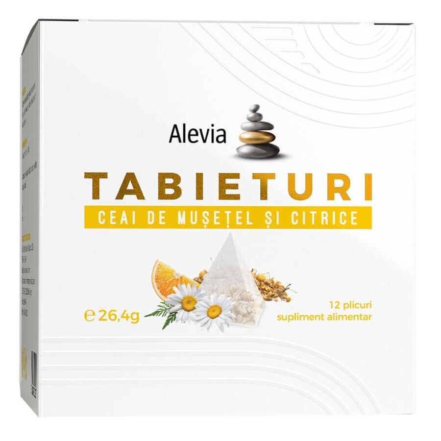 Ceai de mușețel și citrice Tabieturi , 50 g, Alevia