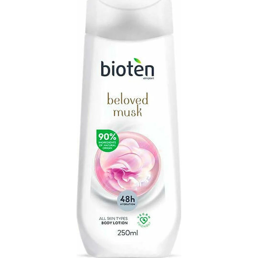 Bioten Geliebter Moschus Feuchtigkeitsspendende Körperlotion mit weißem Moschusduft für trockene/sehr trockene & empfindliche Haut 250ml