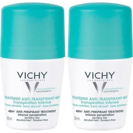Vichy Treatment Anti-Transpirant Intensă Deodorant 48h Roll-On DUO 2x50ml