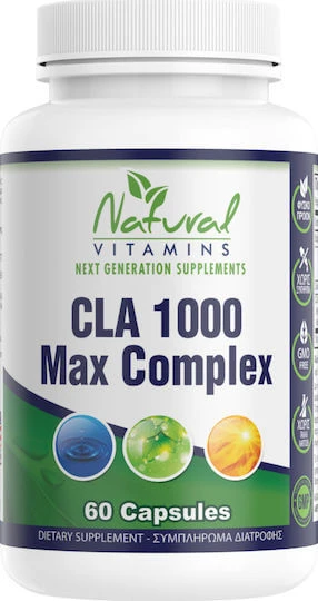 Natürliche Vitamine mit CLA 1000mg und Gust Unflavoured 60 Kapseln